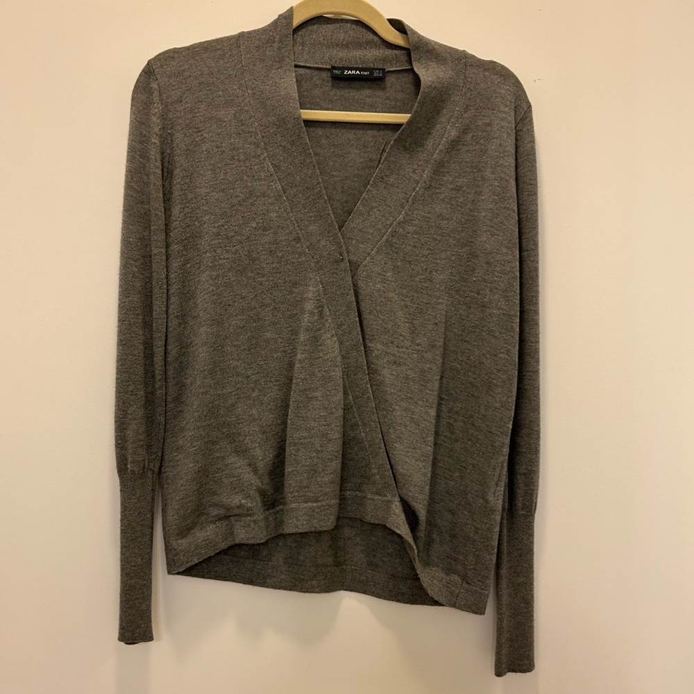 Zara wrap sweater size small